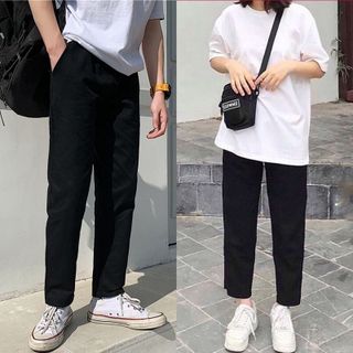 Quần Kaki Nam Nữ Ống Suông Basic Unisex