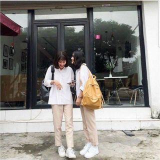 Quần Kaki Nam Nữ Ống Suông Basic Unisex