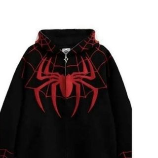 Áo khoác in nhện SPIDERMAN dây kéo full nón trùm kín đầu, chất nỉ dày mịn,dây kéo phao, tay phồng,form rộng dưới 80kg Áo khoác in nhện SPIDERMAN dây kéo full nón trùm kín đầu, chất nỉ dày mịn,dây kéo phao, tay phồng,form rộng dưới 80kg