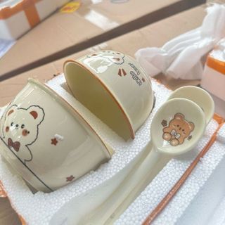 SET 2 BÁT KÈM THÌA CÁC MẪU (THÙNG 40B)