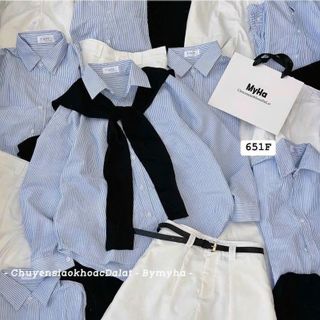 sét 4 món áo sơ mi kate , quần kaki mềm +áo khoác mỏng kèm nịt freesize dưới 55kg