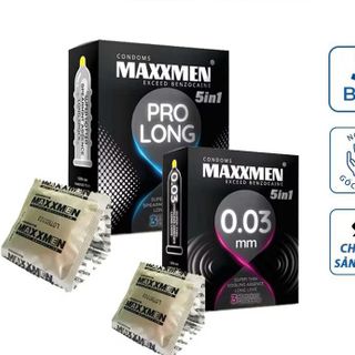 Bao cao su maxxmen 5 trong 1 chính hãng Bao cao su maxxmen 5 trong 1 chính hãng