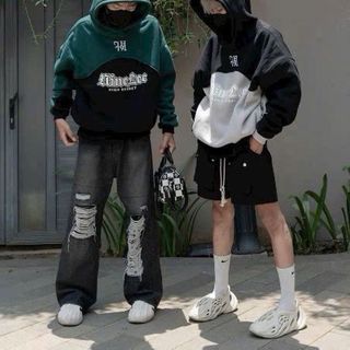 Áo hoodie in LTINE LEE phối 2 màu phong cách chất thun nỉ dày mền mịn form rộng Áo hoodie in LTINE LEE phối 2 màu phong cách chất thun nỉ dày mền mịn form rộng