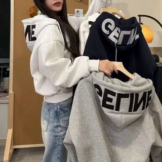 Áo khoác nón rộng thêu GETINE chất nỉ XK dày dặn form Boxy freesize dưới 65kg Áo khoác nón rộng thêu GETINE chất nỉ XK dày dặn form Boxy freesize dưới 65kg