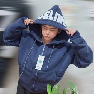 Áo khoác nón rộng thêu GETINE chất nỉ XK dày dặn form Boxy freesize dưới 65kg Áo khoác nón rộng thêu GETINE chất nỉ XK dày dặn form Boxy freesize dưới 65kg