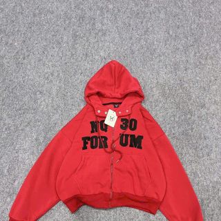 Áo Khoác Boxy Thêu NQ30 Chất Nỉ Bông Dày Mịn, Cổ Cao Có Nút Bấm Và Túi Trong Freesize Dưới 65kg