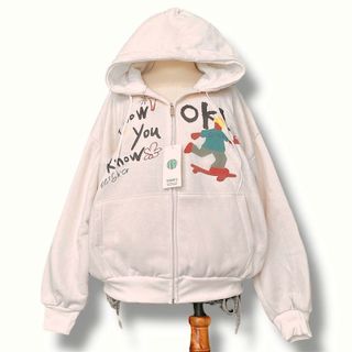 Áo khoác nữ chất nỉ bông tay phồng OK