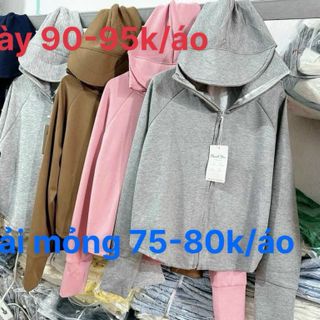 Áo chống nắng dày mỏng ngắn(có 2 loại chất)