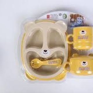 Set khay ăn dặm 6 món, bộ khay ăn dặm lúa mạch hình cua cho bé Set khay ăn dặm 6 món, bộ khay ăn dặm lúa mạch hình cua cho bé