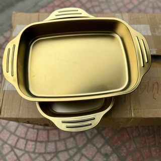 Khay đa năng mạ vàng, khay om cá , nấu lẩu kiểu hàn Khay đa năng mạ vàng, khay om cá , nấu lẩu kiểu hàn