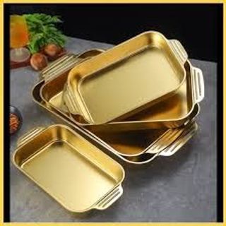 Khay đa năng mạ vàng, khay om cá , nấu lẩu kiểu hàn Khay đa năng mạ vàng, khay om cá , nấu lẩu kiểu hàn