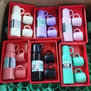 Ly Giữ Nhiệt Cao Cấp Kèm 2 Cốc + hộp làm quà tặng ( THÙNG 24B)