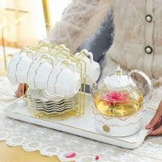 [CHỤP THẬT] Bộ ấm chén công chúa, set bàn trà sang trọng 7.134