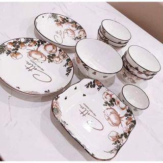 Đĩa Sứ Muối Tiêu Hoa 022 (THÙNG 260C)