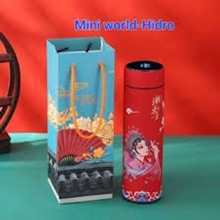 [Hàng loại 1] Bình giữ nhiệt cổ trang thời trang có đèn led hiển thị nhiệt độ 500ml bình nước văn phòng FULL BOX