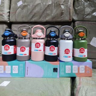 Bình giữ nhiệt EOOE 1500ML Bình giữ nhiệt chân không đôi di động Bình nước bằng thép không gỉ 316 Bình giữ nhiệt bằng thép không gỉ