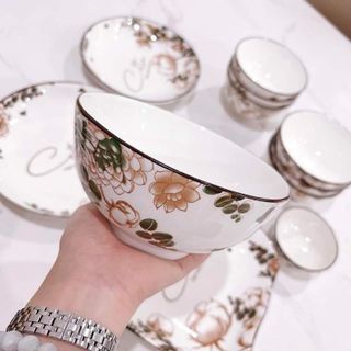 Đĩa Sứ Vuông 8 Hoa 022 (THÙNG 50C)