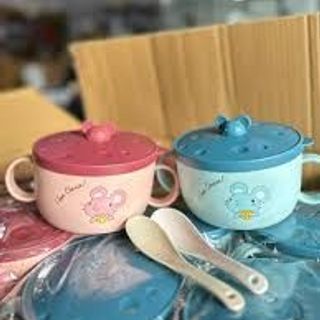 Ca Mỳ Inox Có Nắp Chống Đổ ca cháo,tô cháo,tô inox,tô ăn mì bát ăn mì, tô chén giữ nhiệt đút cháo cho bé không bị nguội