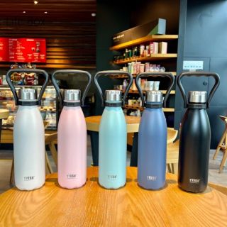 Bình Đựng Nước Giữ Nhiệt 750ml Bằng Thép Không Gỉ Thiết Kế Nhỏ Gọn Tiện Dụng Mang Theo Du Lịch / Cắm Trại