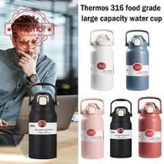 Bình giữ nhiệt EOOE 1500ML Bình giữ nhiệt chân không đôi di động Bình nước bằng thép không gỉ 316 Bình giữ nhiệt bằng thép không gỉ