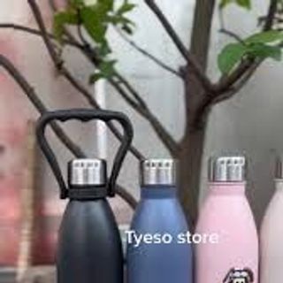 Bình Đựng Nước Giữ Nhiệt 750ml Bằng Thép Không Gỉ Thiết Kế Nhỏ Gọn Tiện Dụng Mang Theo Du Lịch / Cắm Trại