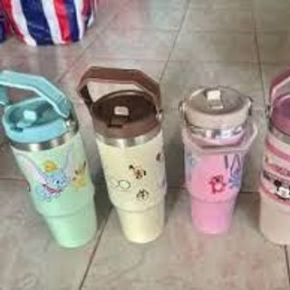 Ly giữ nhiệt quai xách cartoon 900ml