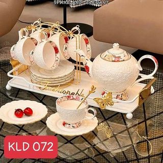 Bộ ấm trà chịu nhiệt kèm khay, đế đun, giá treo và đĩa kê cao cấp KLD 072 Bộ ấm trà chịu nhiệt kèm khay, đế đun, giá treo và đĩa kê cao cấp KLD 072