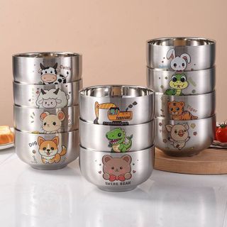 Hoạt Hình Dễ Thương Trẻ Em 304 Bát Inox Thực Phẩm Cho Bé Bát Cung Hoàng Đạo Chống Rơi Hai Lớp Cách Nhiệt Hộ Gia Đình Ăn Bát Hoạt Hình Dễ Thương Trẻ Em 304 Bát Inox Thực Phẩm Cho Bé Bát Cung Hoàng Đạo Chống Rơi Hai Lớp Cách Nhiệt Hộ Gia Đình Ăn Bát