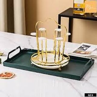 Giá úp cốc inox mạ vàng cao cấp - GC4