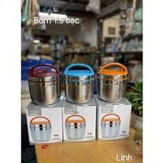 CẠP LỒNG BOM ĐỰNG CƠM/CANH/THỨC ĂN chất liệu inox 304 cao cấp 1.3ML