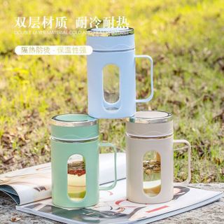 Ca trà thuỷ tinh bọc nhựa có lõi lọc hàng cao cấp chất lượng cao đảm bảo an toàn