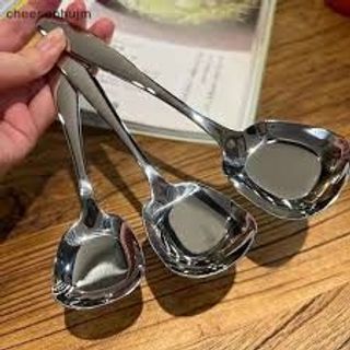 Muỗng Thìa Inox Đầu Vuông Cao Cấp Dày Dặn Dùng Xúc Kem Salad Súp Cháo Bánh Muỗng Thìa Inox Đầu Vuông Cao Cấp Dày Dặn Dùng Xúc Kem Salad Súp Cháo Bánh