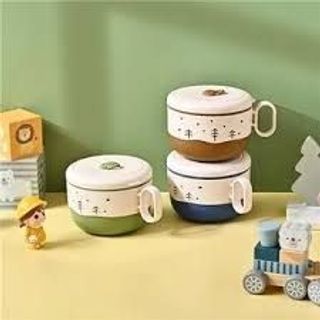 HỘP CƠM không gỉ, thìa và nắp đậy kín có tay cầm dành cho trường học, đại học và nơi làm việ HỘP CƠM không gỉ, thìa và nắp đậy kín có tay cầm dành cho trường học, đại học và nơi làm việ