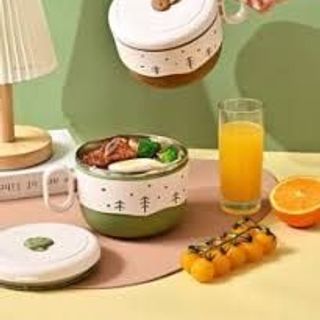 HỘP CƠM không gỉ, thìa và nắp đậy kín có tay cầm dành cho trường học, đại học và nơi làm việ HỘP CƠM không gỉ, thìa và nắp đậy kín có tay cầm dành cho trường học, đại học và nơi làm việ