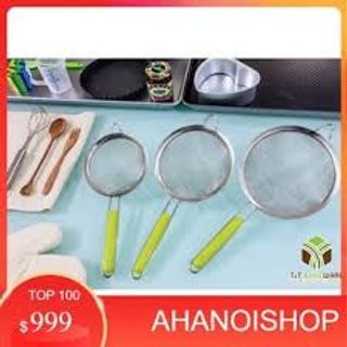 Rây Lọc Viền Inox Cán Xanh Cao Cấp/ Rây cháo cho bé/ Rây thức ăn siêu mịn cho .bé 20CM Rây Lọc Viền Inox Cán Xanh Cao Cấp/ Rây cháo cho bé/ Rây thức ăn siêu mịn cho .bé 20CM