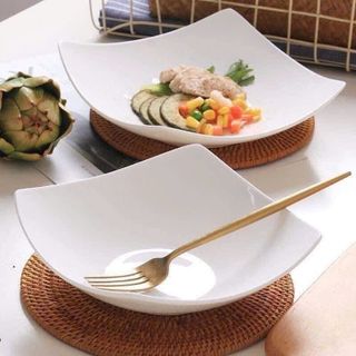 Đĩa vuông sâu lòng, đĩa derco, đĩa nhà hàng, đĩa bày tiệc, đĩa độc lạ kt:18cm Đĩa vuông sâu lòng, đĩa derco, đĩa nhà hàng, đĩa bày tiệc, đĩa độc lạ kt:18cm