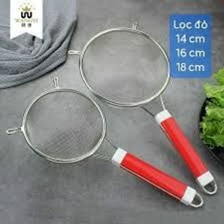 Lọc cua cán đỏ 100% inox dầy 14CM