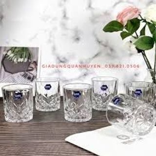 Bộ 6 cốc thủy tinh cắt laze cao cấp 2001