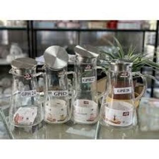 Bình Nước Thủy Tinh Chịu Nhiệt Đựng Nước Cao Cấp Deli, Có Nắp Inox 304 1800ML