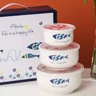 Bát sứ có nắp hút chân không Bát sứ có nắp hút chân không