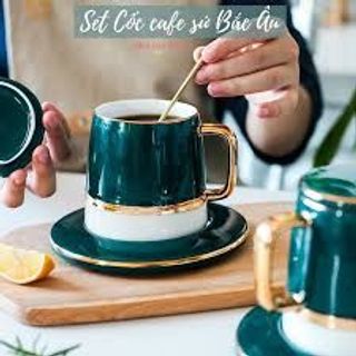 Ly Sứ 300ml Có Nắp Đậy Phong Cách Bắc Âu Ly Sứ 300ml Có Nắp Đậy Phong Cách Bắc Âu