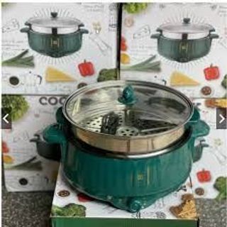 Nồi Lẩu Điện Đa Năng 2 Tầng Size 28cm Nắp Kính, Nồi Chiên, Xào, Rán Đa Năng Có Chống Dính Nồi Lẩu Điện Đa Năng 2 Tầng Size 28cm Nắp Kính, Nồi Chiên, Xào, Rán Đa Năng Có Chống Dính