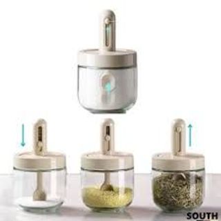 Lọ đựng gia vị thủy tinh kèm muỗng tùy chỉnh LGV1 tiện lợi