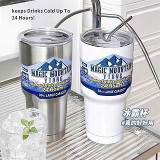 Bathtool dung tích lớn 900ml Hàng sẵn có Ice Master cup 800ml công suất lớn chân không thép không gỉ Mug giữ lạnh Ice Master cup đôi cà phê cup lạnh