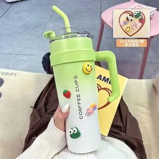 Cốc giữ nhiệt PITI dung tích 1200ML ly giữ nhiệt inox 304 cao cấp có tặng kèm ống hút và tay cầm