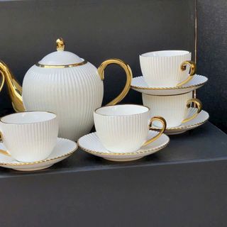 Bộ Ấm Uống Trà, Cà Phê Sứ Xương Sang Trọng