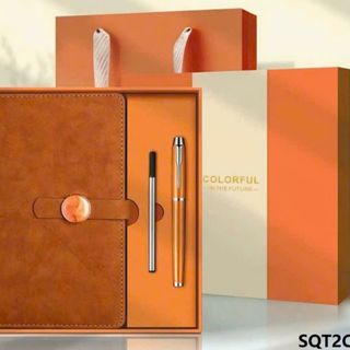 Bộ A5 Sổ Da Tặng Bộ Nhật Ký Văn Phòng Phẩm Sách Notepad Với Bút Kim Loại