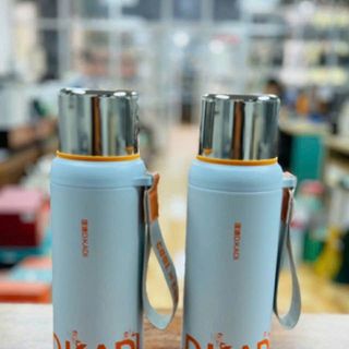 Bình Giữ Nhiệt 1080 D.Kaidi Inox 304 Có Lõi Lọc, Dây Xách Tiện Lợi Cam Homeware Bình Giữ Nhiệt 1080 D.Kaidi Inox 304 Có Lõi Lọc, Dây Xách Tiện Lợi Cam Homeware