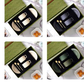 Bộ Tách cafe gốm sứ cao cấp kèm đĩa + hộp quà sang trọng