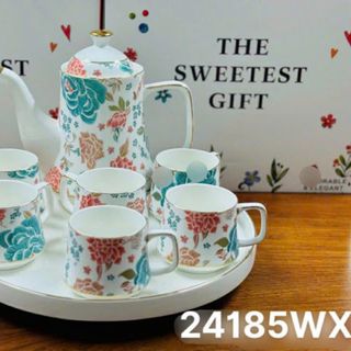 1 Bộ Ấm Trà Gốm Sứ Cỡ Lớn Kèm 6 Tách Trà 1 Bộ Ấm Trà Gốm Sứ Cỡ Lớn Kèm 6 Tách Trà